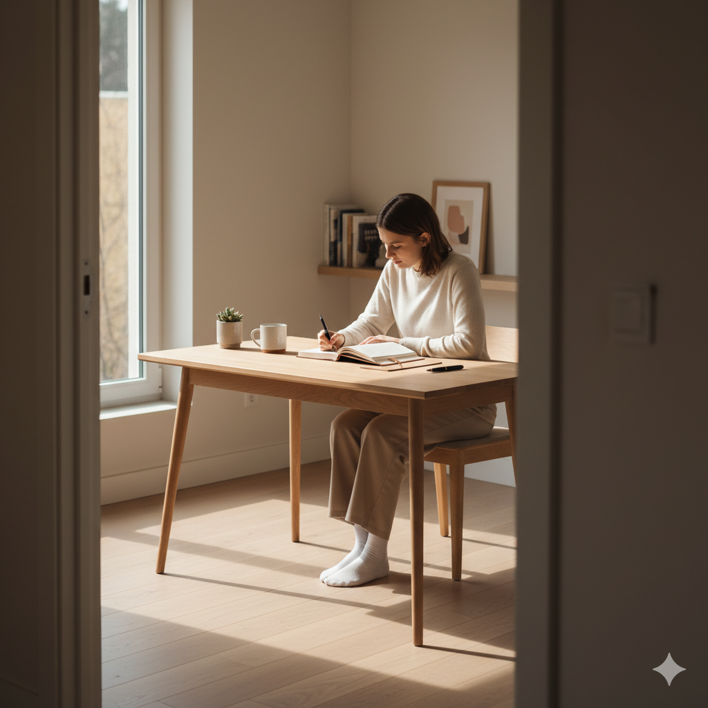 Reminder: clear boundaries, softer days my nervous system approves.