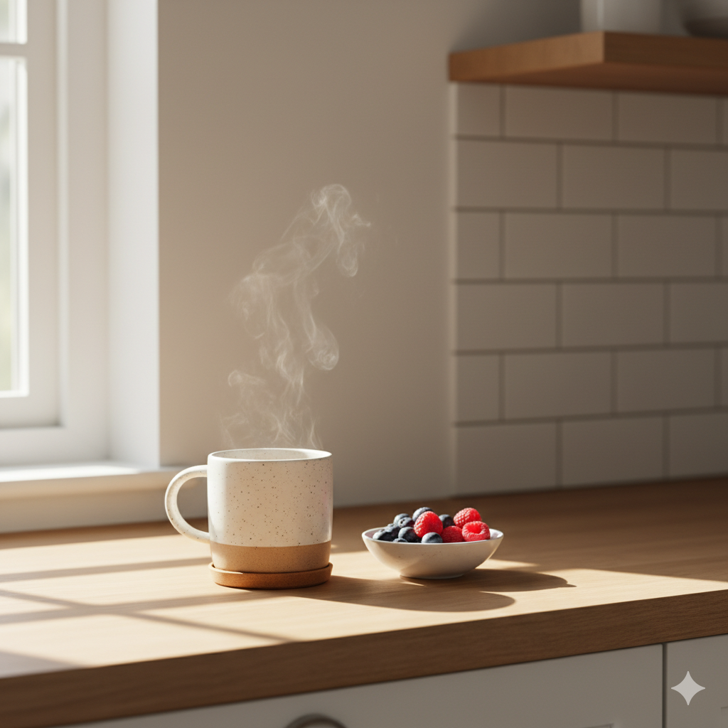 POV: quiet kitchen, loud peace my cortisol said thanks.