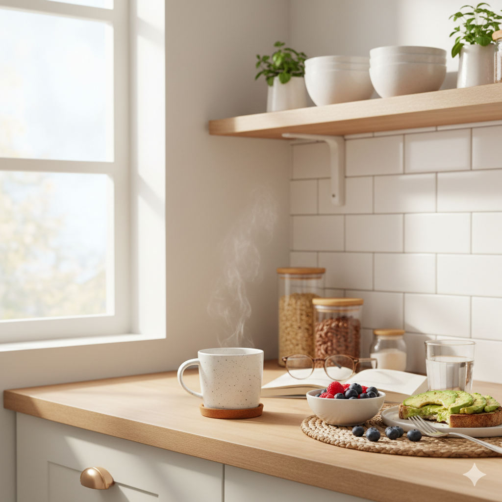 POV: sunlight in, drama out calm is the flex.